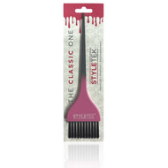 STYLETEK Ombre Pink/Gray Classic Coloring Brush - Soft bristles for precise hair coloring and sectioning.