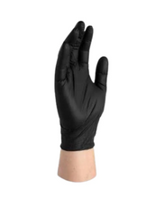 Load image into Gallery viewer, Styletek Deluxe Touch Black Nitrile Gloves